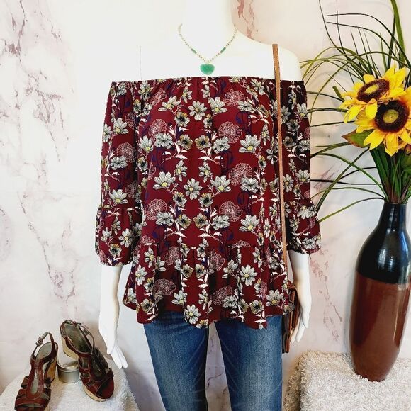 Anthropologie Alya off shoulder top - Picture 1 of 7